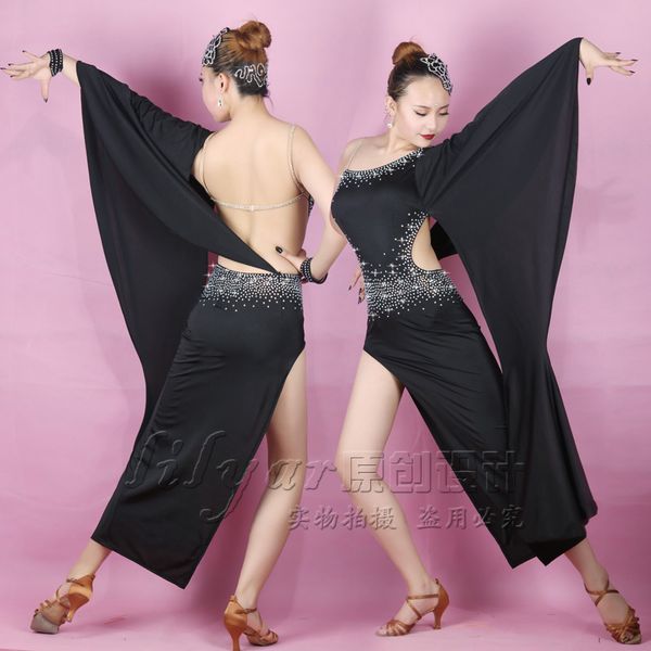 new latin dresses for women dress dance 2021 black oriental belly costume tango dress stage performance latin dress, Black;red
new latin dresses for women dress dance 2021 black oriental belly costume tango dress stage performance latin dress, Black;red