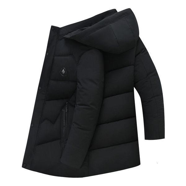 and old winter casual coat long men's thiened middle aged dad down padded jaet new cotton, Black
and old winter casual coat long men's thiened middle aged dad down padded jaet new cotton, Black