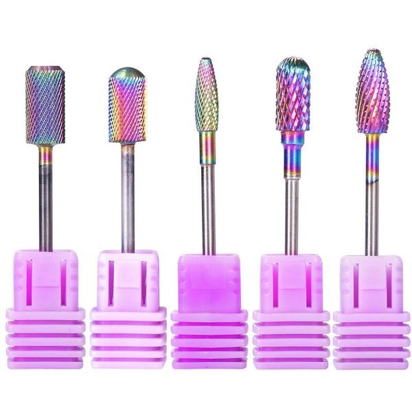 nail art equipment chnrmjl rainbow tungsten carbide drill bit burr for milling cutter cuticle gel remove bits manicure tools, Silver
nail art equipment chnrmjl rainbow tungsten carbide drill bit burr for milling cutter cuticle gel remove bits manicure tools, Silver