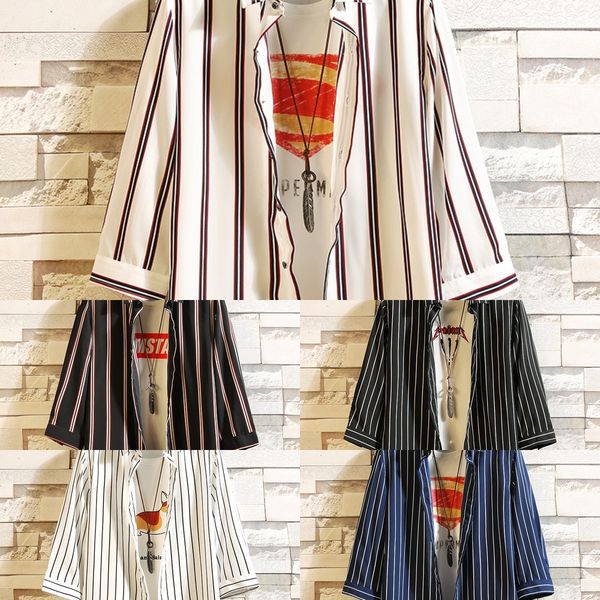 gprpl 2020 summer thin sleeve silk mid-sleeve men's korean slim coat ice striped 7-point fashion coat shirt silk shirt tveqi, Blue
gprpl 2020 summer thin sleeve silk mid-sleeve men's korean slim coat ice striped 7-point fashion coat shirt silk shirt tveqi, Blue