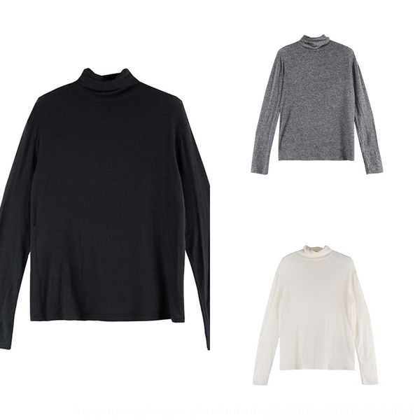 gd23m autumn 2020 ophalf sleeve neck t-shirt women's korean thin long high solid color lightly transparent and wool bottoming new, White
gd23m autumn 2020 ophalf sleeve neck t-shirt women's korean thin long high solid color lightly transparent and wool bottoming new, White