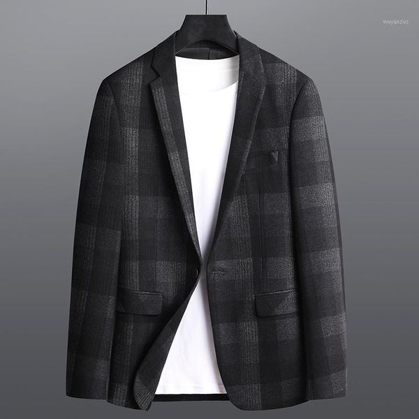 men's blazer spring and autumn new casual suit jacket fashion slim plaid blazer men's business wear suit jacket1, White;black
men's blazer spring and autumn new casual suit jacket fashion slim plaid blazer men's business wear suit jacket1, White;black