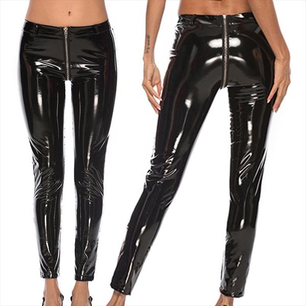 wet look брюки середина талии гетры тощий тонкий кожезаменитель штаны zipper solid цвета clubwear drop доставка, Black
wet look брюки середина талии гетры тощий тонкий кожезаменитель штаны zipper solid цвета clubwear drop доставка, Black