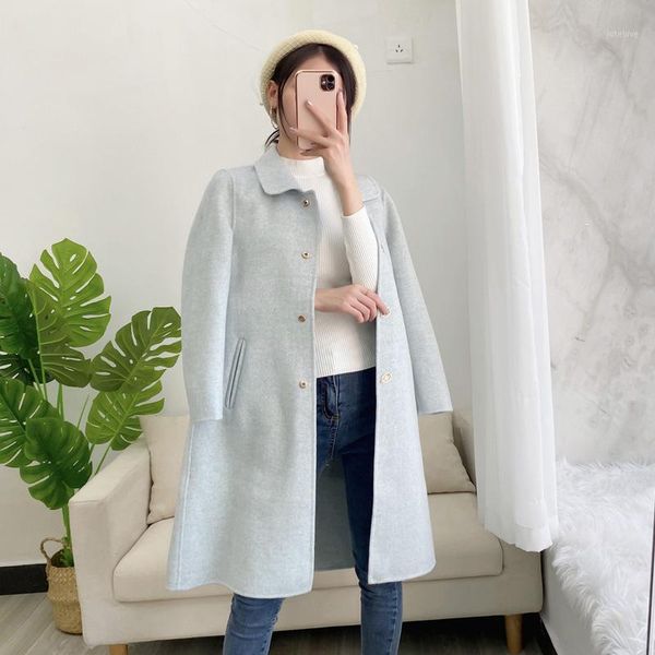 high end atmosphere double-sided cashmere coat women 2020 autumn winter new style thin medium length woolen coat1, Black
high end atmosphere double-sided cashmere coat women 2020 autumn winter new style thin medium length woolen coat1, Black