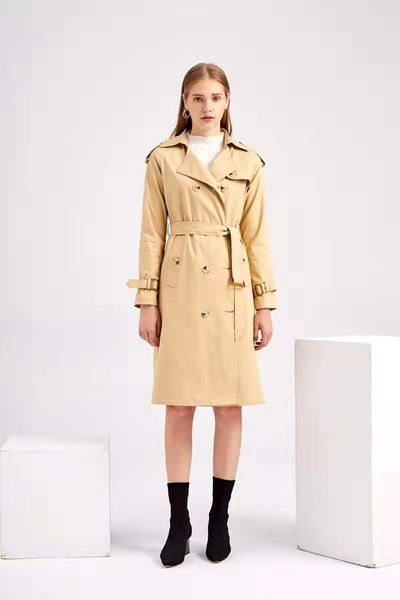 new european code windbreaker women long waist cotton fashion classic coat sleeve lapel, Tan;black
new european code windbreaker women long waist cotton fashion classic coat sleeve lapel, Tan;black