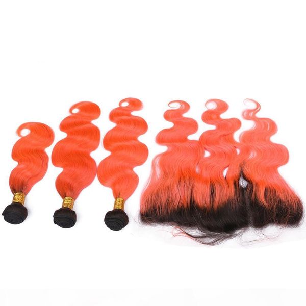 body wave virgin malaysian human hair ombre orange weave 3bundles dark root with 13x4 lace frontal closure #1b orange ombre human hair wefts, Black;brown
body wave virgin malaysian human hair ombre orange weave 3bundles dark root with 13x4 lace frontal closure #1b orange ombre human hair wefts, Black;brown