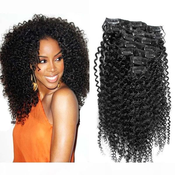 100g clip in natural curly brazilian hair extensions 7pcs natural black afro kinky clip in extensions, Black;brown
100g clip in natural curly brazilian hair extensions 7pcs natural black afro kinky clip in extensions, Black;brown