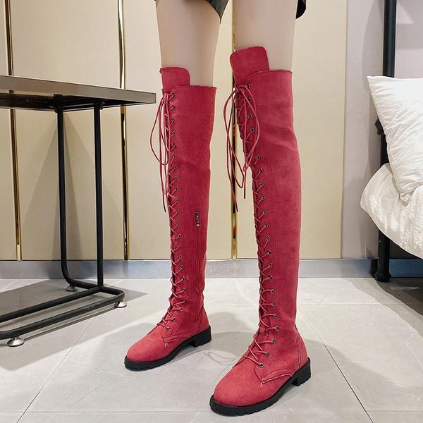 chunky platform leather over-the-knee boots women retro punk height increasing long boots woman lace up booties mujer 2020 34-43, Black
chunky platform leather over-the-knee boots women retro punk height increasing long boots woman lace up booties mujer 2020 34-43, Black