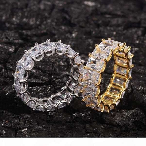new fashion diamond iced out ring with full cz square stones 18k gold plated hip hop rings jewelry s925 silver mens ring gift
new fashion diamond iced out ring with full cz square stones 18k gold plated hip hop rings jewelry s925 silver mens ring gift