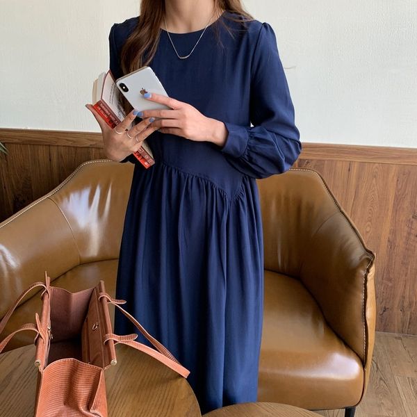 autumn style simple loose pleated bubble sleeve mid length dress autumn style simple loose pleated bubble sleeve mid length dress long skirt, Black;gray
autumn style simple loose pleated bubble sleeve mid length dress autumn style simple loose pleated bubble sleeve mid length dress long skirt, Black;gray
