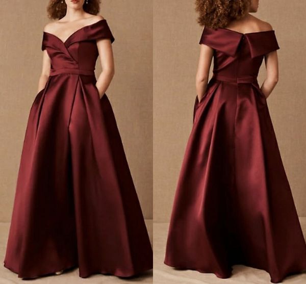 a-line plus size burgundy prom formal evening dress off shoulder short sleeve floor length satin party gown 2022 robe de soiree vestidos de, Black;red
a-line plus size burgundy prom formal evening dress off shoulder short sleeve floor length satin party gown 2022 robe de soiree vestidos de, Black;red