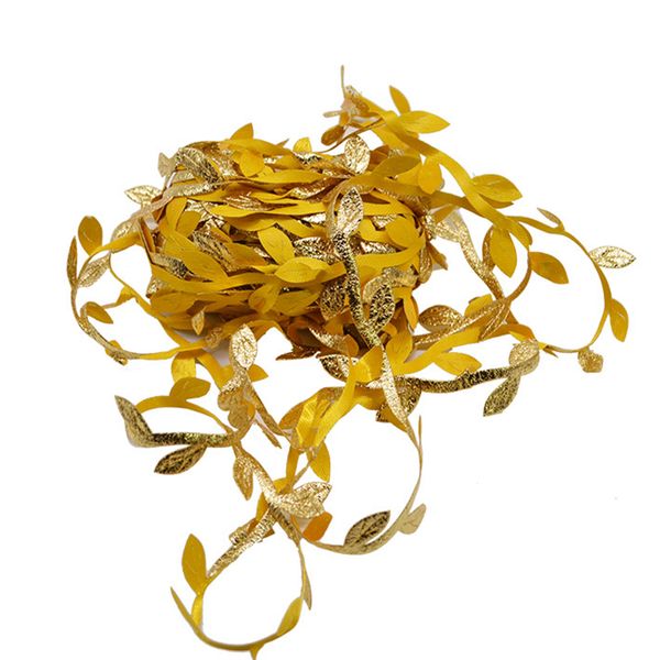 10m silk gold green artificial leaf leaves vine for wedding decoration diy wreath gift scrapbooking craft fake flower 
10m silk gold green artificial leaf leaves vine for wedding decoration diy wreath gift scrapbooking craft fake flower