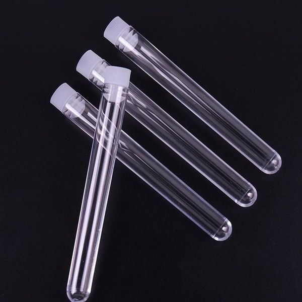 10pcs 12x100mm lab clear plastic test tube round bottom tube vial with cap office lab experiment bbyrdh
10pcs 12x100mm lab clear plastic test tube round bottom tube vial with cap office lab experiment bbyrdh