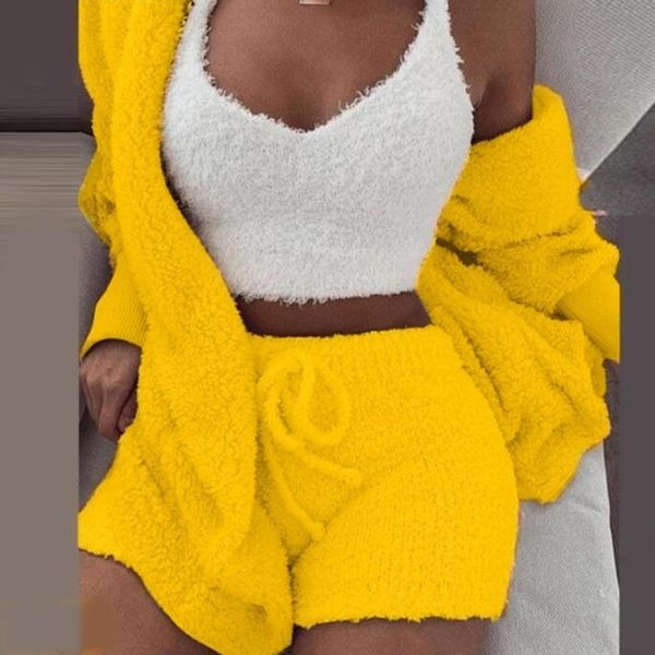 women's winter plush home wear casual 3-piece pajamas long suit pants suitvest pants setsleeve navel exposed vest and shorts set cwvqy, Gray
women's winter plush home wear casual 3-piece pajamas long suit pants suitvest pants setsleeve navel exposed vest and shorts set cwvqy, Gray
