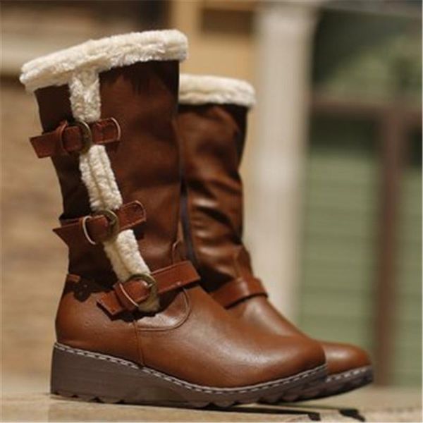 2021 winter mid calf boots new warmer plush ladies flat shoes solid artificial leather girls long boots female snow, Black
2021 winter mid calf boots new warmer plush ladies flat shoes solid artificial leather girls long boots female snow, Black