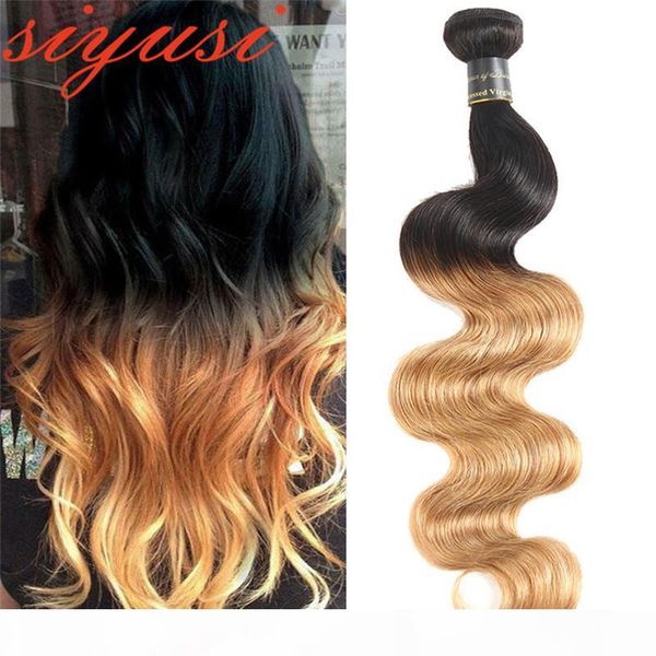 brazilian hair weave 3 or 4 bundles color 1b 27 honey blonde ombre body wave human hair extension indian body wave hair, Black
brazilian hair weave 3 or 4 bundles color 1b 27 honey blonde ombre body wave human hair extension indian body wave hair, Black