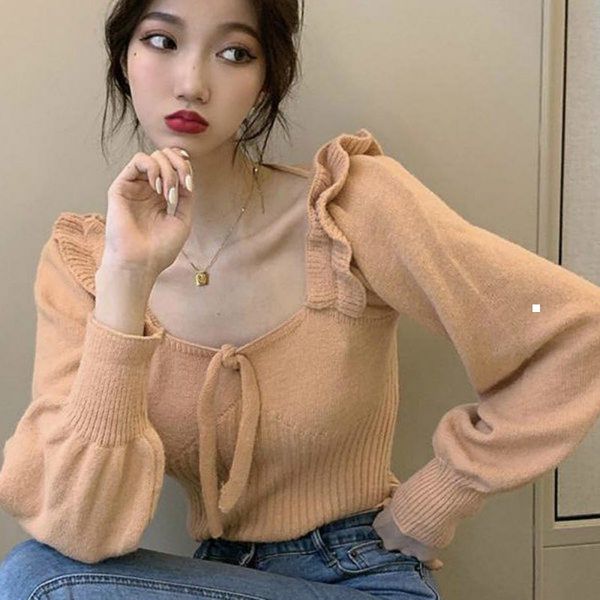 new 2021 retro japanese fashion female mesh fall square neck lace-up sweater jumper y515 1qpg ppjb, White;black
new 2021 retro japanese fashion female mesh fall square neck lace-up sweater jumper y515 1qpg ppjb, White;black