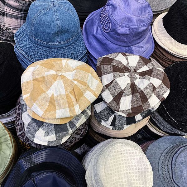 spring bud reverse wearing summer thin plaid forward men's and women's casual grandfather hat, Blue;gray
spring bud reverse wearing summer thin plaid forward men's and women's casual grandfather hat, Blue;gray