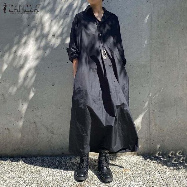casual dresses fashion zanzea women long sleeve shirt dress 2021 spring sundress kaftan elegant lapel neck solid party a-line vestido 7, Black;gray
casual dresses fashion zanzea women long sleeve shirt dress 2021 spring sundress kaftan elegant lapel neck solid party a-line vestido 7, Black;gray