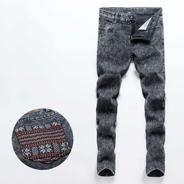 black feet jeans men slim fit denim pants 2016 men stretch skinny jean fashion snow pritned hip hop casual trousers1, Blue
black feet jeans men slim fit denim pants 2016 men stretch skinny jean fashion snow pritned hip hop casual trousers1, Blue