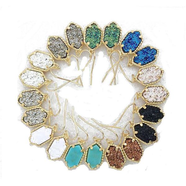 new druzy chandelier earrings women natural stone copper drop dangle earrings for girls fashion jewelry in bulk 1e034, Silver
new druzy chandelier earrings women natural stone copper drop dangle earrings for girls fashion jewelry in bulk 1e034, Silver