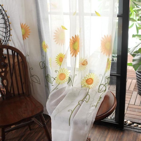 custom curtains fresh pastoral embroidery finished window curtains floor living room bedroom bay window sunflower
custom curtains fresh pastoral embroidery finished window curtains floor living room bedroom bay window sunflower