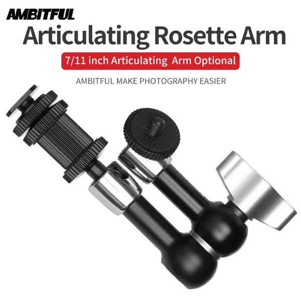 lighting & studio accessories ambitful 7 or 11 inch dslr camera magic arm articulating rosette with 1/4'' screws on both sides ada
lighting & studio accessories ambitful 7 or 11 inch dslr camera magic arm articulating rosette with 1/4'' screws on both sides ada