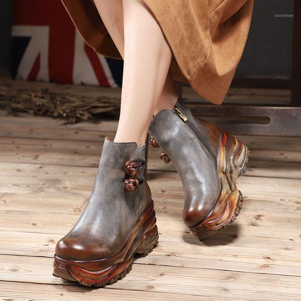 spring autumn ankle boots for women new thick heel boots women genuine leather side zipper soft comfortable cow leather botas1, Black
spring autumn ankle boots for women new thick heel boots women genuine leather side zipper soft comfortable cow leather botas1, Black