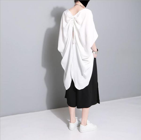 white women casual 2020 spring round neck new style women's style drawstring two-wear butterfly bat sleeve t-shirt
white women casual 2020 spring round neck new style women's style drawstring two-wear butterfly bat sleeve t-shirt