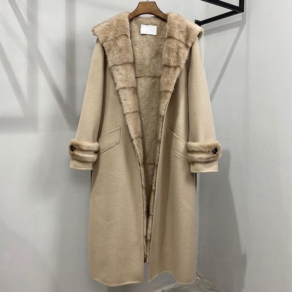 women's fur & faux 100% real wool female jacket hooded jackets for women 2021 rex liner coats roupas femeninas zjt1547, Black
women's fur & faux 100% real wool female jacket hooded jackets for women 2021 rex liner coats roupas femeninas zjt1547, Black
