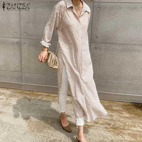 2020 women maxi long shirt dress zanzea fashion ladies lapel vestidos autumn long sleeve plus size sundress casual striped robe, Black;gray
2020 women maxi long shirt dress zanzea fashion ladies lapel vestidos autumn long sleeve plus size sundress casual striped robe, Black;gray