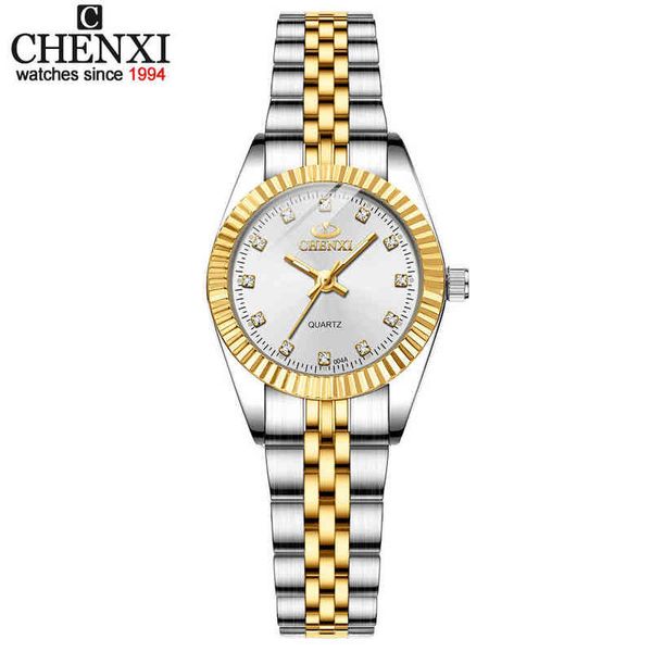 chenxi luxury style women watch stainless steel quartz watches waterproof diamond woman wristwatch fashion elegant ladies clock 220105, Slivery;brown
chenxi luxury style women watch stainless steel quartz watches waterproof diamond woman wristwatch fashion elegant ladies clock 220105, Slivery;brown