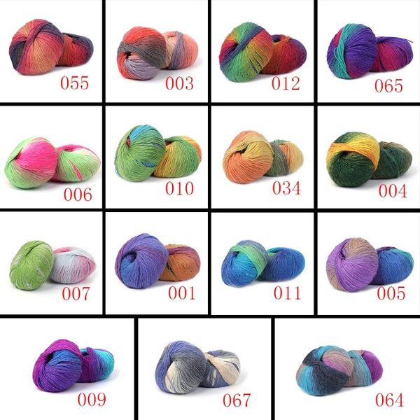 yarn 1ball 50g hand-woven rainbow colorful crochet cashmere wool blend knitting w215, Black;white
yarn 1ball 50g hand-woven rainbow colorful crochet cashmere wool blend knitting w215, Black;white