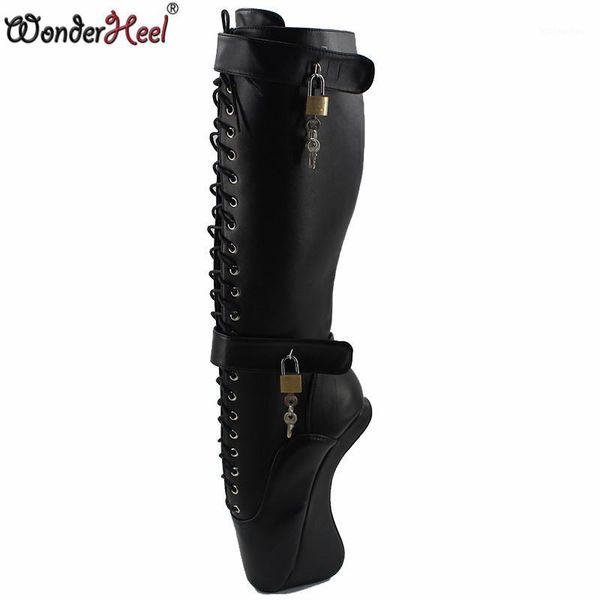 boots wonderheel padlocks ballet shoes ultra high heel 18cm wedges knee fetish mapu show lacing boots1, Black
boots wonderheel padlocks ballet shoes ultra high heel 18cm wedges knee fetish mapu show lacing boots1, Black