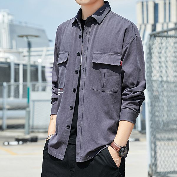 new short sleeve men's loose casual korean fashion youth lapel comfortable shirt, White;black
new short sleeve men's loose casual korean fashion youth lapel comfortable shirt, White;black