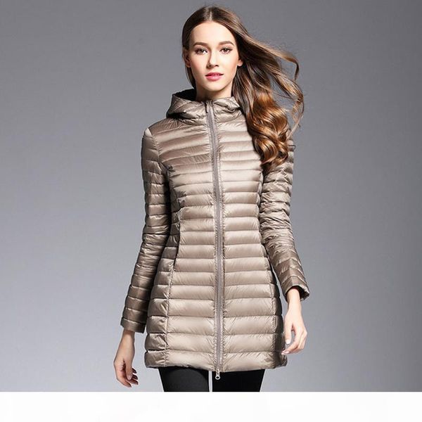 akitsuma long down jacket women winter down coats ultra light jacket quilted hooded coat, Black
akitsuma long down jacket women winter down coats ultra light jacket quilted hooded coat, Black