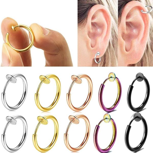 1pc clip on earrings for women men fake spring clip on nose clips ring stealth hoop lip ring helix ring hoop q jllzjt, Silver
1pc clip on earrings for women men fake spring clip on nose clips ring stealth hoop lip ring helix ring hoop q jllzjt, Silver