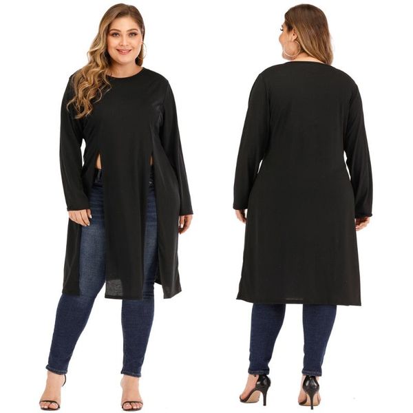 women plus size winter casual long sleeve pullover t shirt blouse long crew neck pullover camiseta manga larga mujer e1, White
women plus size winter casual long sleeve pullover t shirt blouse long crew neck pullover camiseta manga larga mujer e1, White