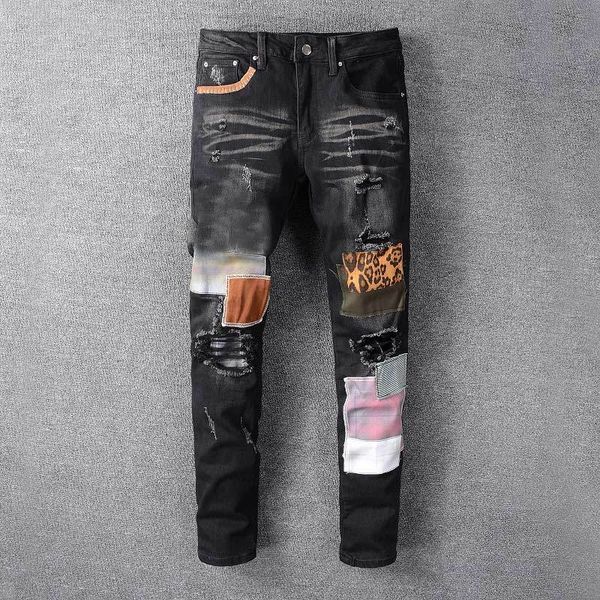 mens jeans new fashion mens designer jeans stylist black blue jeans tight broken elastic slim hops men's pants
mens jeans new fashion mens designer jeans stylist black blue jeans tight broken elastic slim hops men's pants