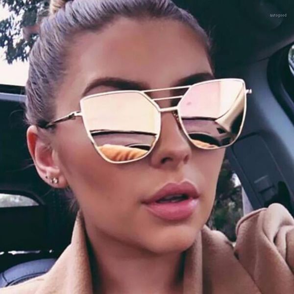 flat luxury classic men women mirror sunglasses fashion brand designer cool sunglasses eyewear uv4001, White;black
flat luxury classic men women mirror sunglasses fashion brand designer cool sunglasses eyewear uv4001, White;black
