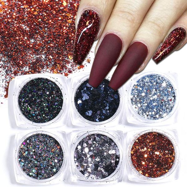 nail glitter 6pcs winter art black silver brown sparkles sequins shinning dust luxury flakes for manicure decor ch1539-33, Silver;gold
nail glitter 6pcs winter art black silver brown sparkles sequins shinning dust luxury flakes for manicure decor ch1539-33, Silver;gold