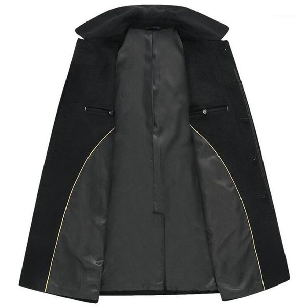 men's wool & blends brand long coat men fashion pea jacket slim cotton winter jackets mens woolen overcoat abrigo hombre1, Black
men's wool & blends brand long coat men fashion pea jacket slim cotton winter jackets mens woolen overcoat abrigo hombre1, Black