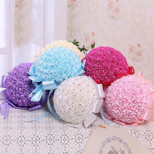 decorative flowers & wreaths handmade bridal artificial foam roses flower bride bouquet wedding party home decoration c42
decorative flowers & wreaths handmade bridal artificial foam roses flower bride bouquet wedding party home decoration c42