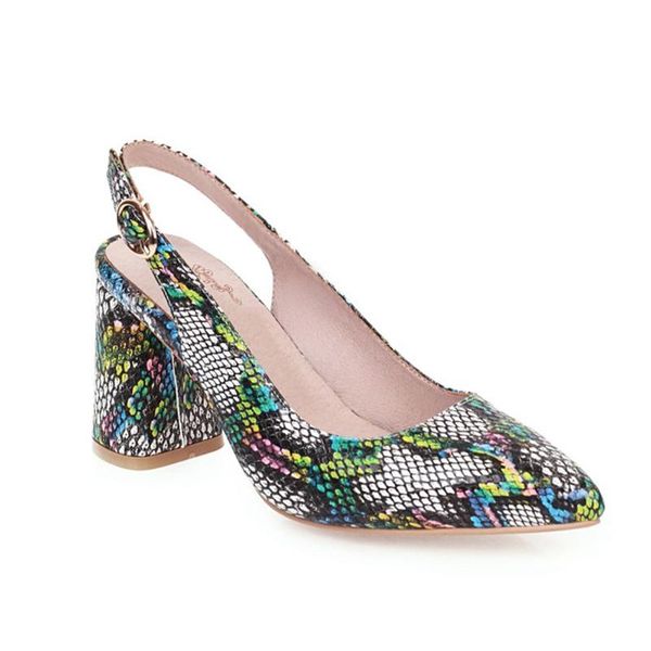 europe foreign popular color snake pattern with thick heel pointed toe high heels slingbacks sandals pumps for women and ladies, Black
europe foreign popular color snake pattern with thick heel pointed toe high heels slingbacks sandals pumps for women and ladies, Black