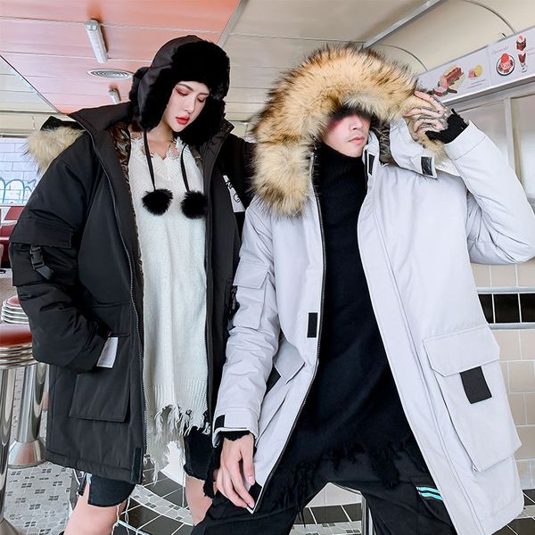 fashion big pocket cotton-padded coat hooded fur collar thickened parka men clothing winter jacket men, Black;brown
fashion big pocket cotton-padded coat hooded fur collar thickened parka men clothing winter jacket men, Black;brown