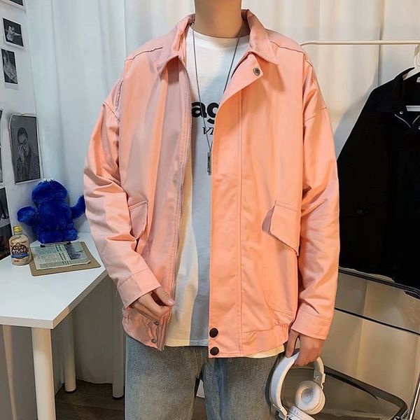 men's new 33 coat ins net red cotton solid color 2020 spring and autumn jacket, Black;brown
men's new 33 coat ins net red cotton solid color 2020 spring and autumn jacket, Black;brown