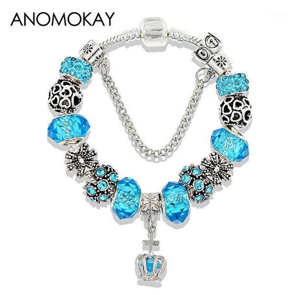 classic blue crystal crown pendant charm bracelets & bangles silver plated heart crown diy bead bracelet jewelry for gift1, Golden;silver
classic blue crystal crown pendant charm bracelets & bangles silver plated heart crown diy bead bracelet jewelry for gift1, Golden;silver