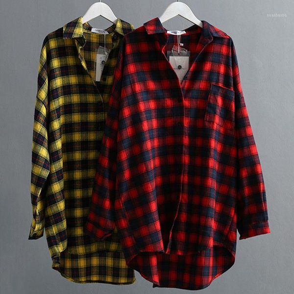 vogorsean autumn cotton plaids women blouses shirt 2020 fashion plus size womens shirts plaid red/yellow1, White
vogorsean autumn cotton plaids women blouses shirt 2020 fashion plus size womens shirts plaid red/yellow1, White