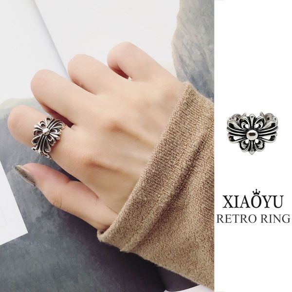 new style jewelry vintage ring cross krogh's same korean ring 925 sterling silver gift women ins fashion trend adjustable opening
new style jewelry vintage ring cross krogh's same korean ring 925 sterling silver gift women ins fashion trend adjustable opening