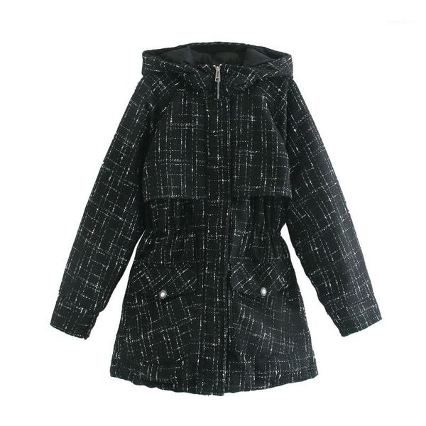 vintage chic plaid pearls buttons hooded down jacket 2020 winter women fashion thick warm down coat female outerwear1, Black
vintage chic plaid pearls buttons hooded down jacket 2020 winter women fashion thick warm down coat female outerwear1, Black